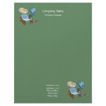 Citrus Peel Blue Stationery letterhead