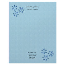 Citrus Peel Blue Stationery letterhead