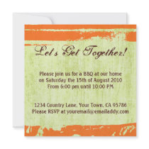 Citrus Pop Design BBQ Dinner Party Invitation by mariannegilliand Citrus Pop Design BBQ Dinner Party Invitation