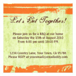 Citrus Pop Design BBQ Dinner Party Invitation