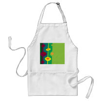 citrus retro colors apron