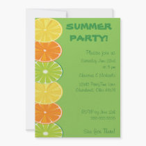 Citrus Splash Invitation invitations