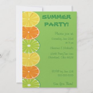 Citrus Splash Invitation