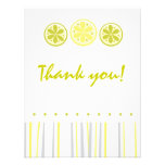 Citrus Thank You Note Invitations