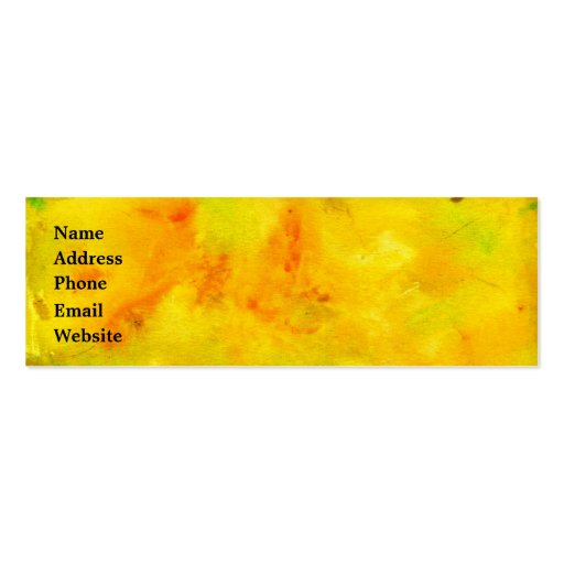 Citrus Watercolor Business Card