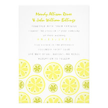 Citrus Wedding Invitation