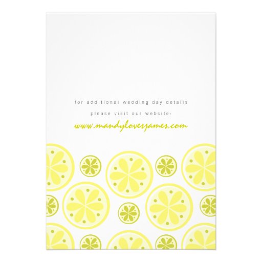 Citrus Wedding Invitation