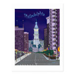 City Alight postcard