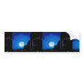 City at night with moon bumper sticker