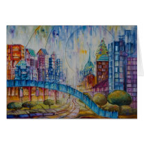 City at Peace Greeting Card cards