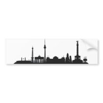 City Berlin - skyline 1c Bumper Stickers