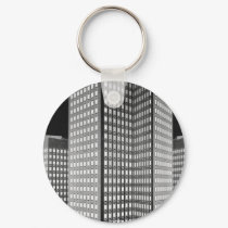 City Blocks Keychain by norman888 City Blocks Keychain