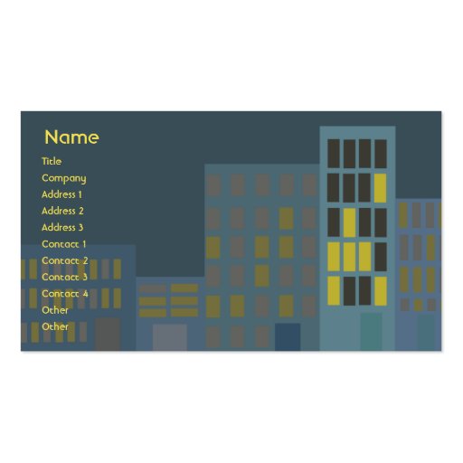 City - Business Business Cards