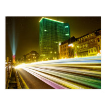 City by Night - Long Exposure Post Card
