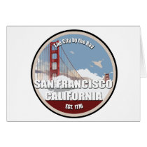 City by the bay, San Francisco California Greeting Cards