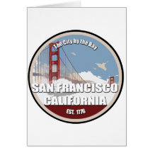City by the bay, San Francisco California Card