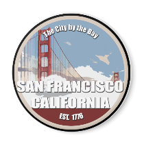 City by the bay, San Francisco California Fridge Magnet