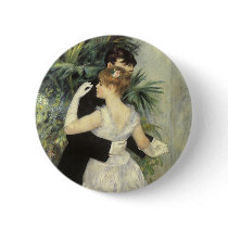 City Dance by Pierre Auguste Renoir Buttons