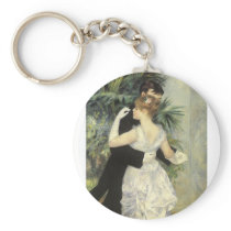 City Dance by Pierre Auguste Renoir Key Chain