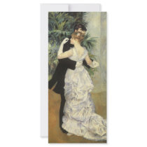 City Dance by Pierre Auguste Renoir Personalized Rack Card