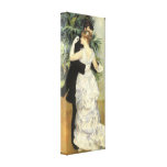 City Dance by Renoir, Vintage Impressionism Art Stretched Canvas Print