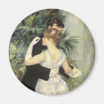City Dance by Renoir, Vintage Impressionism Art Refrigerator Magnet