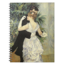 City Dance by Renoir, Vintage Impressionism Art Note Book