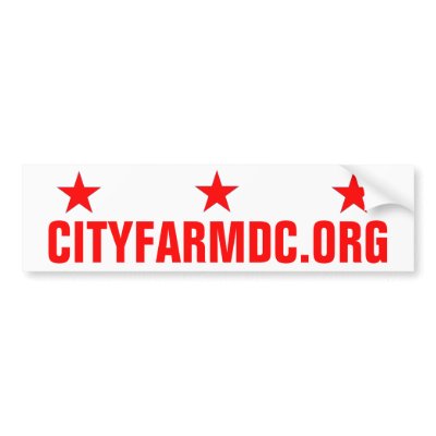 City Farm DC Bumper Sticker by wrytous