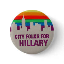 City Folks for Hillary buttons