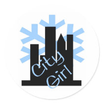 City Girl stickers