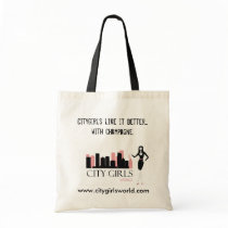 City Girls Champagne Tote bags by citygirlsworld City Girls Champagne Tote bags