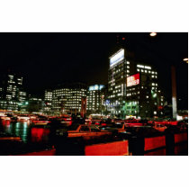 City Hall Plaza At Night Photo Cut Out