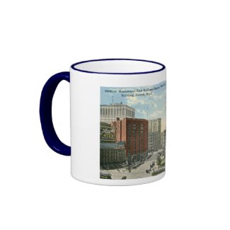 City Hall Square, Detroit MI 1915 Vintage mug