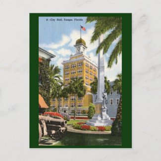 City Hall, Tampa, Florida Vintage postcard
