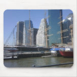 City Harbor Boats Mousepads