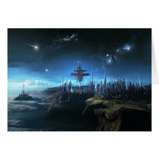 City In The Clouds - Card