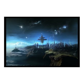 City In The Clouds print