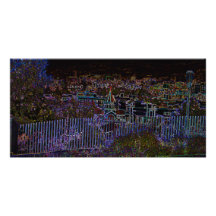 City In The Distance Photo Card Template
