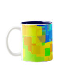 "City in the Sky" Geometric Art Card mugs