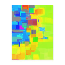 "City in the Sky" Geometric Art postcards by RLMdesignes "City in the Sky" Geometric Art postcards