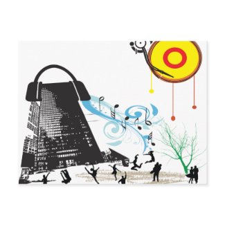 City is my DJ postcard