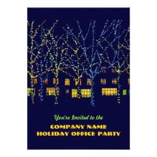 City Lights Company Holiday Party Invitations