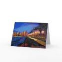 City Lights on Waikiki Beach WAlk cards by gottapaint City Lights on Waikiki Beach WAlk cards