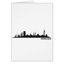 City Munich - skyline 1c Greeting Card
