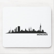 City Munich - skyline 1c Mouse Pads