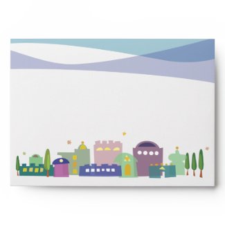 City of David Bar Bat Mitzvah Matching Envelope envelope