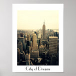 City of Dreams - New York City Poster