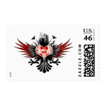 City of Dreams (Red) postage by MidnightDesigns City of Dreams (Red) postage