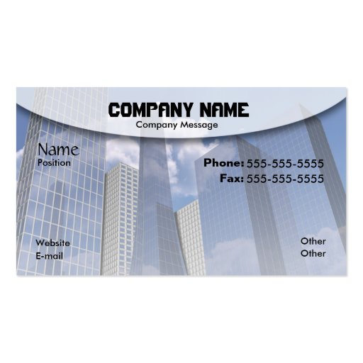 City of Glass Business Card Templates