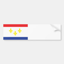 City of New Orleans flag Bumper Stickers